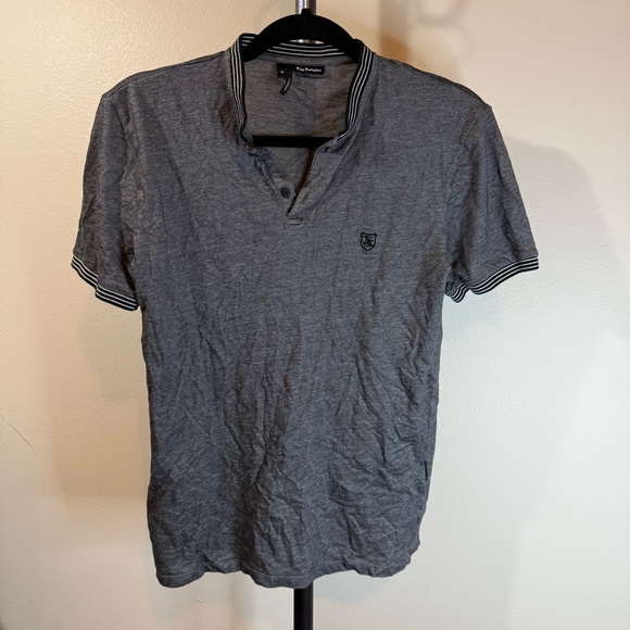 The Kooples Other - The Kooples Charcoal Polo Shirt